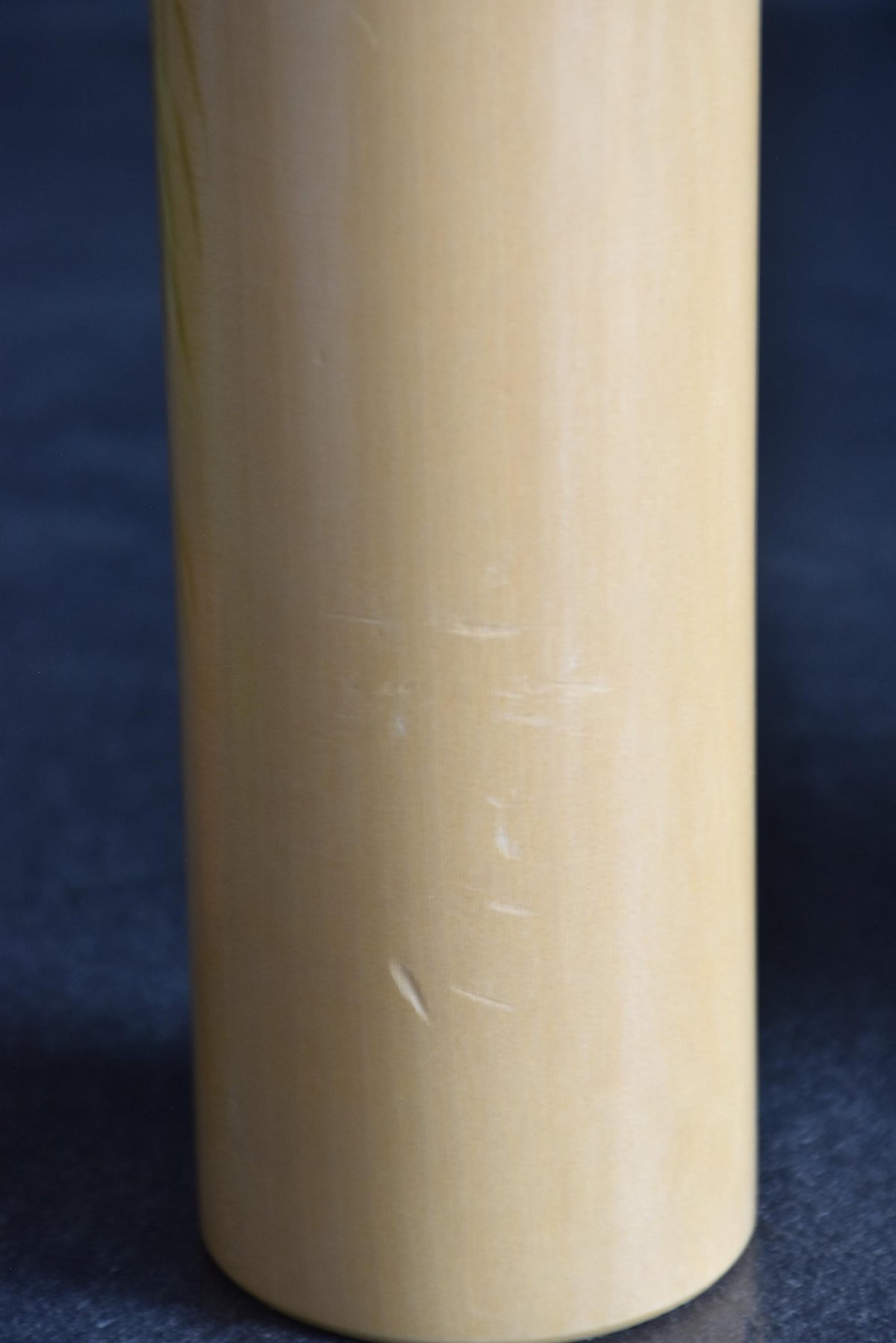 Pair of Japanese kokeshi dolls bamboo and floral motif showing age marks