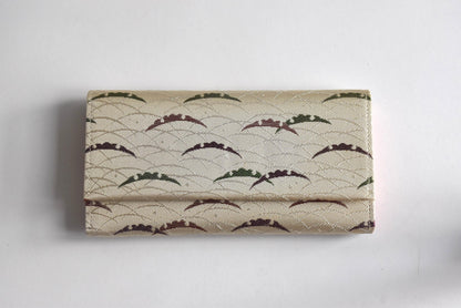 Shiseido Japanese Kimono Clutch With Traditional Weaves front view