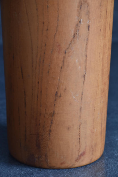 Miyajima Muhitsu kokeshi doll lower body wood texture